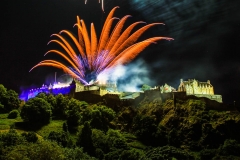 Fireworks by Edinburgh Castle