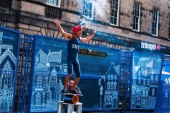 A street act at the Edinburgh Festival Fringe