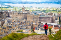 A view over Edinburgh from Arthur's Seat