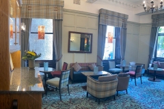 The seating area in the lounge