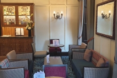 A seating area in the lounge