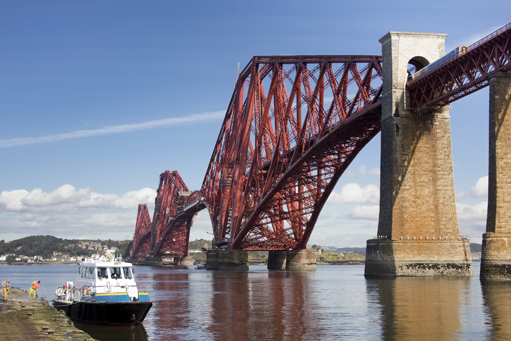 View of the Forth Rail Bridge from South Queensferry