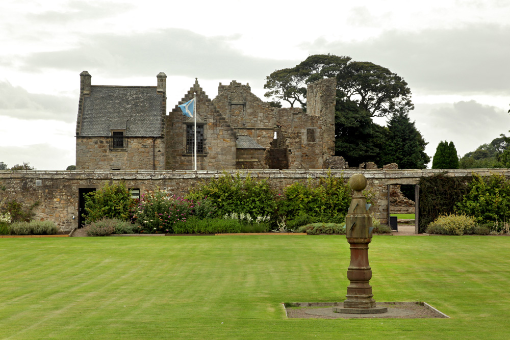 Aberdour Castle and Gardens in Fife Scotland