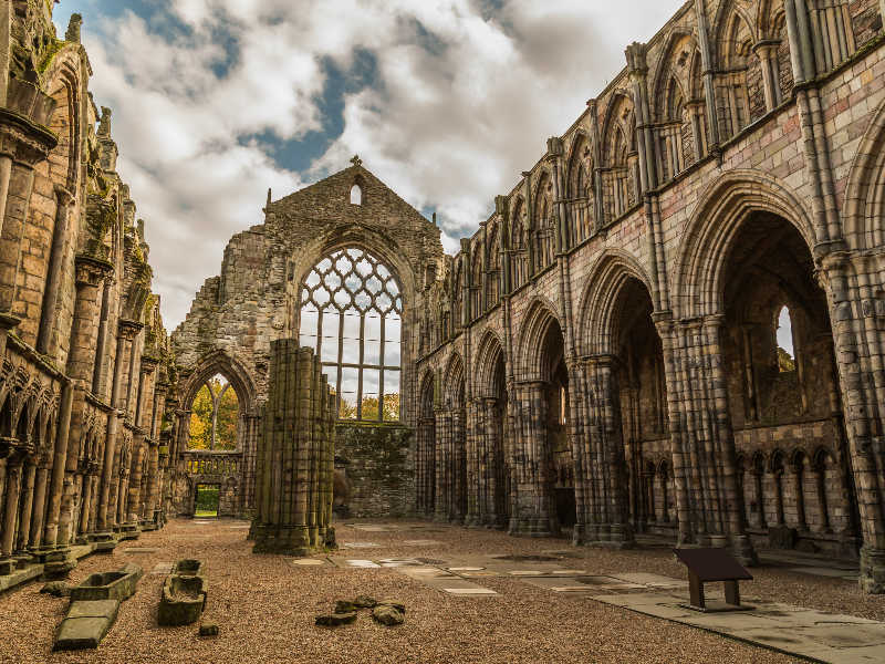 Medieval ruins of Holyrood Abbey