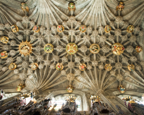 Beautiful gothic ceiling in St Giles Cathedral
