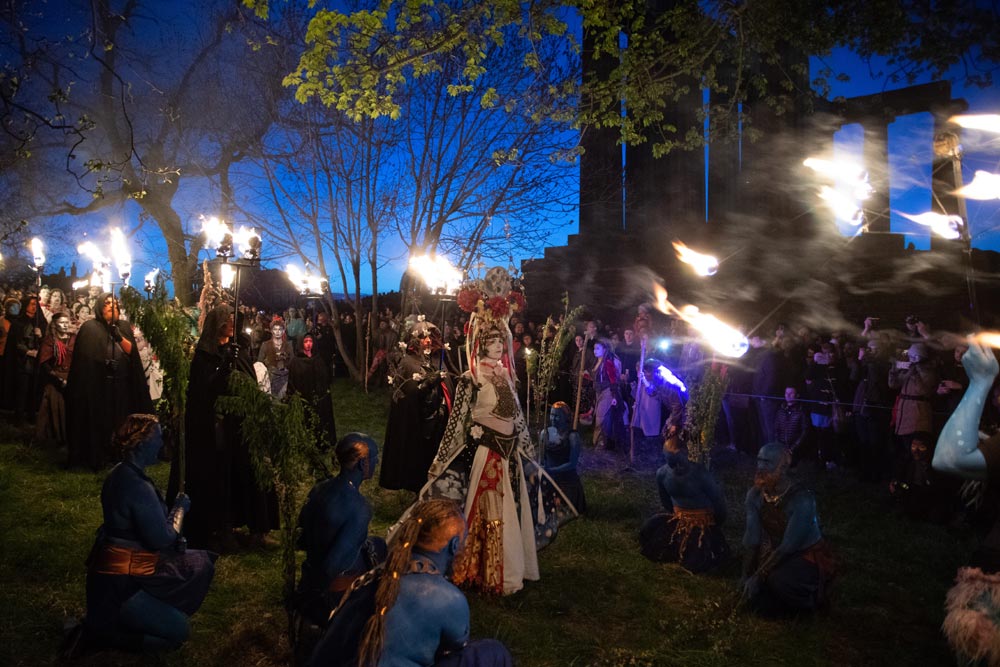 May Queen procession at the Beltane Fire Festival Edinburgh