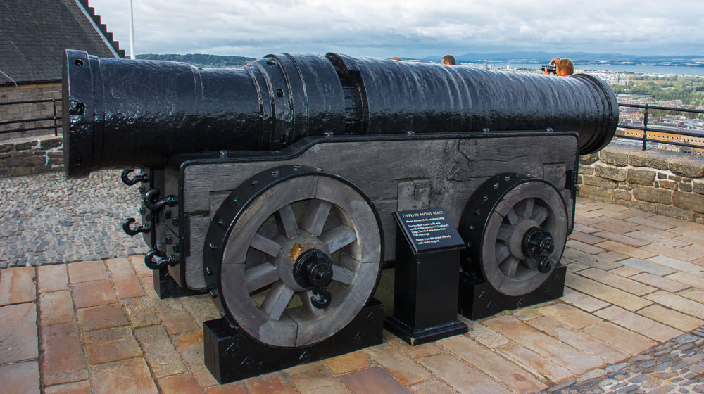 Mons Meg large canon at Edinburgh Castle
