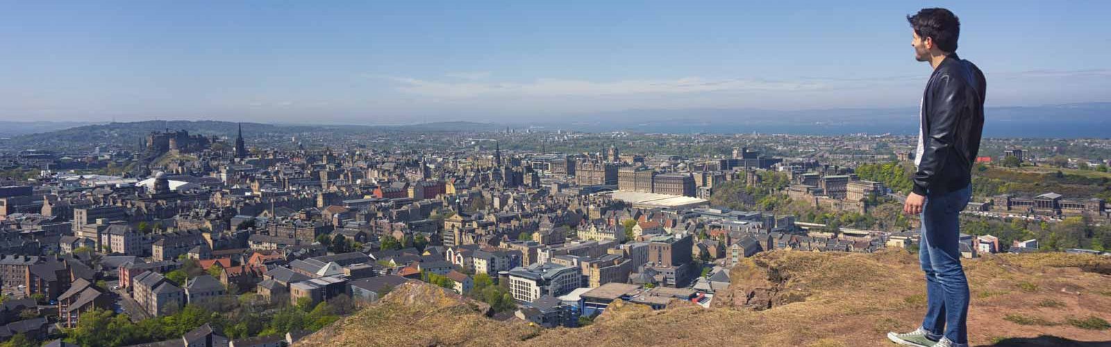 View of Edinburgh from Salisbury Crags