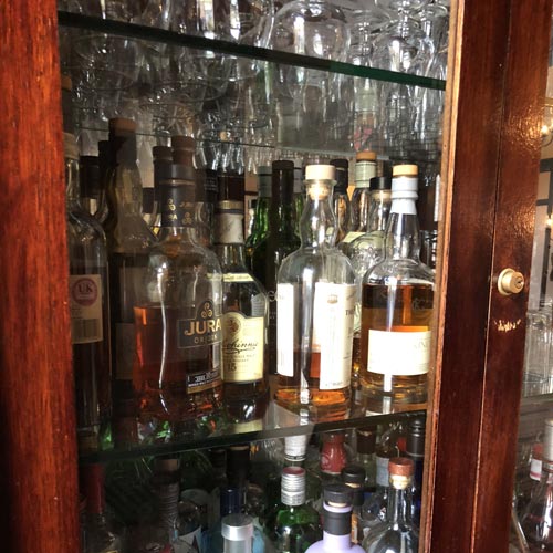 Parliament House Hotel Drinks in Cabinet