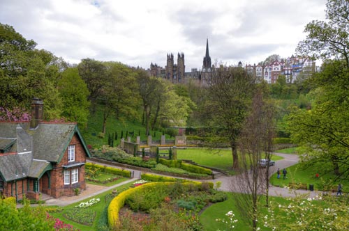 Princes Street Gardens in Edinburgh
