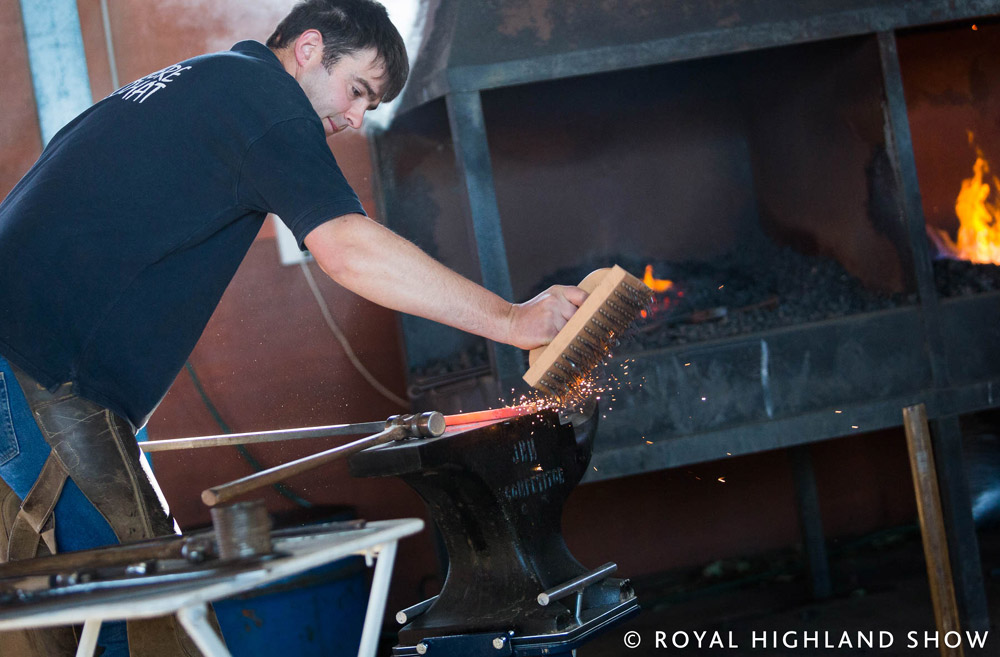 Competitor at the Royal Highland Show Forge