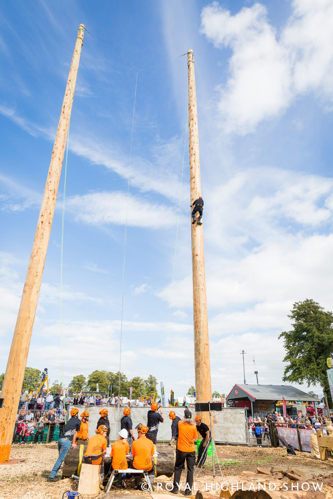 Pole Climbing at the Royal Highland Show