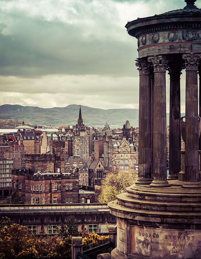 A view of Edinburgh City from Calton Hill