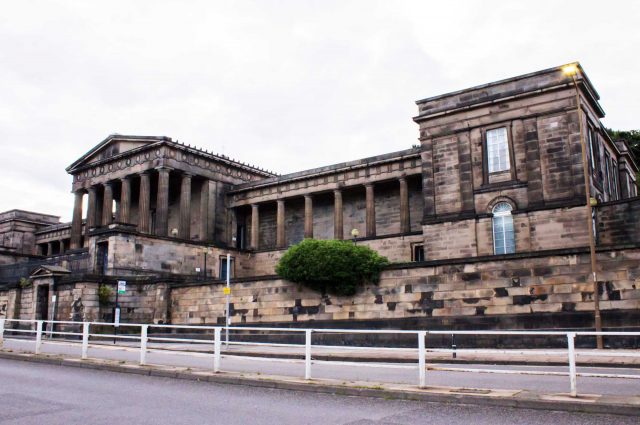 The Old Royal High School in Edinburgh from the road