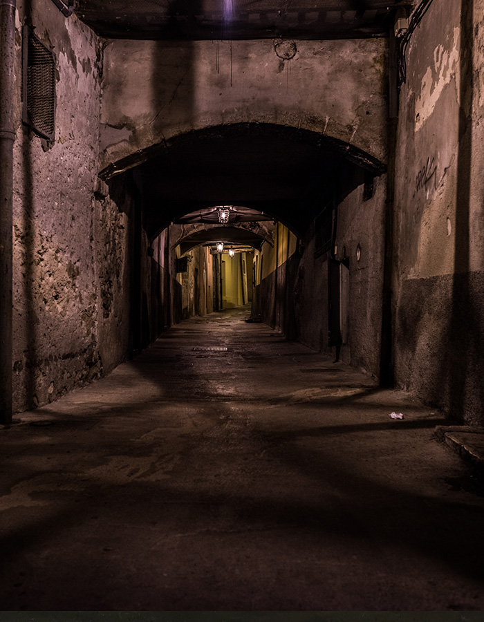 A spooky underground street