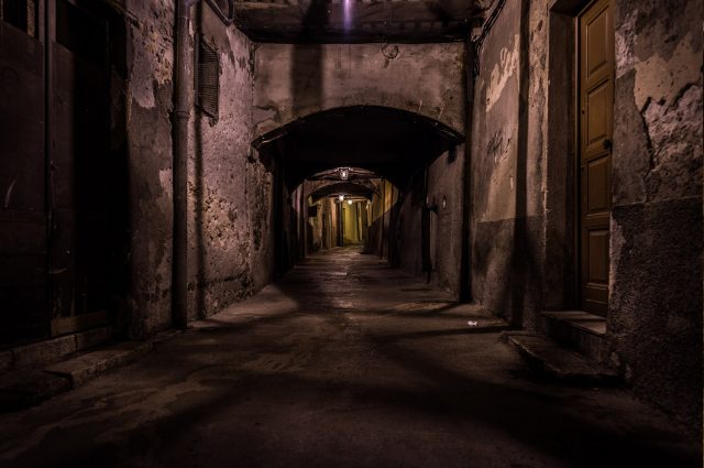 An old and spooky underground street
