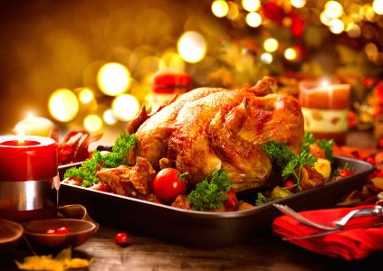 A Christmas turkey