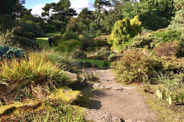 Gardens at the Royal Botanical Gardens in Edinburgh