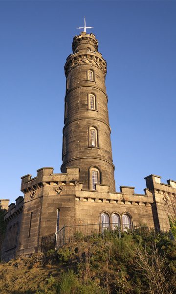 The Nelson Monument on Calton Hill in Edinburgh