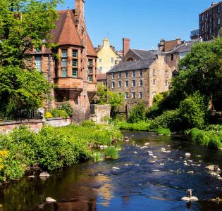 The Water of Leith at Dean Village