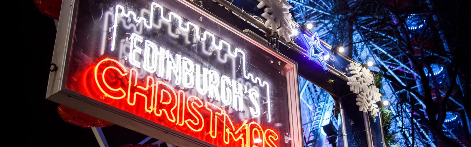 Christmas lights in Edinburgh