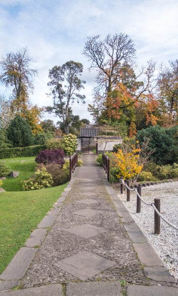 Japanese garden in the grounds of Lauriston Castle