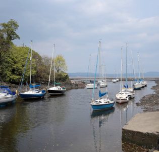 Boats in Cramond Harbour
