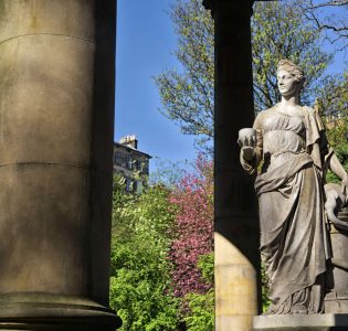 Statue of Hygeia at St Bernard's Well, Water of Leith