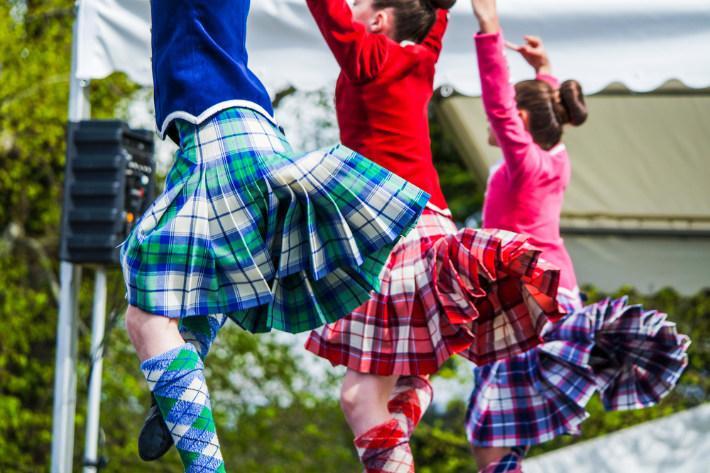Traditional scottish Highland dancing.