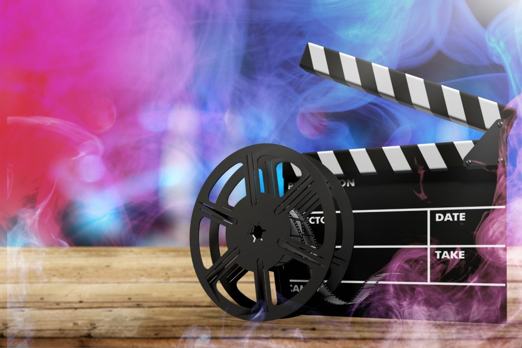 Film movie Background - Clapperboard And Film
