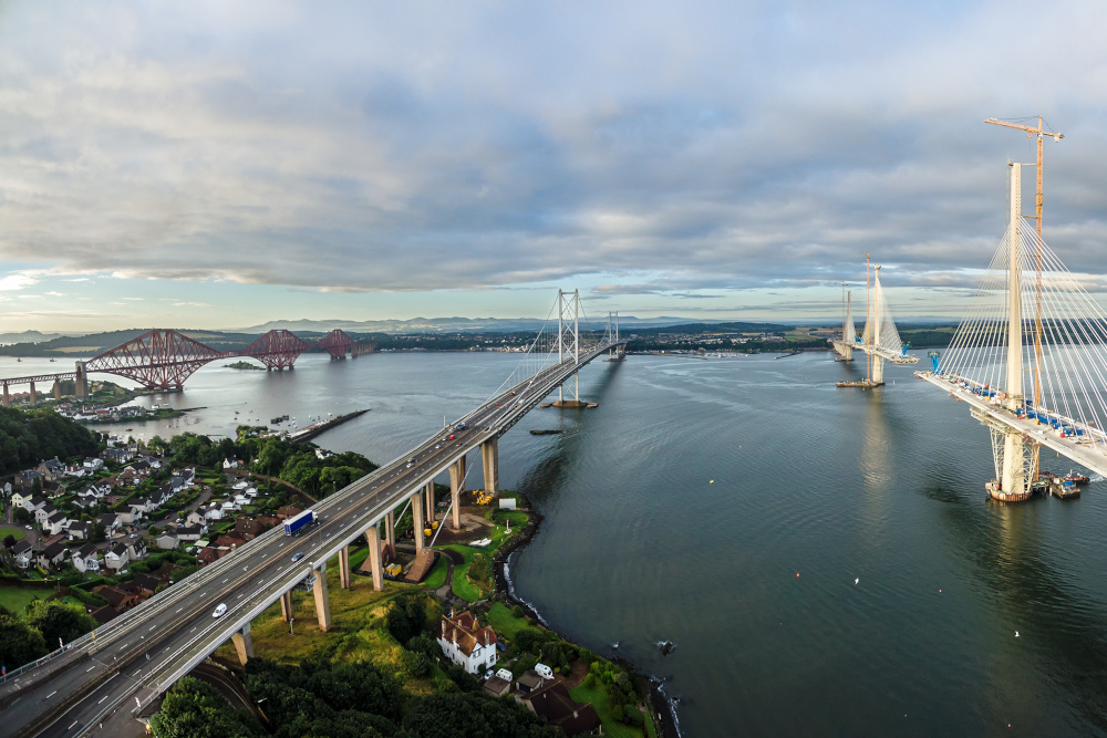 The Forth Bridge, Forth Road Bridge and Queensferry Crossing