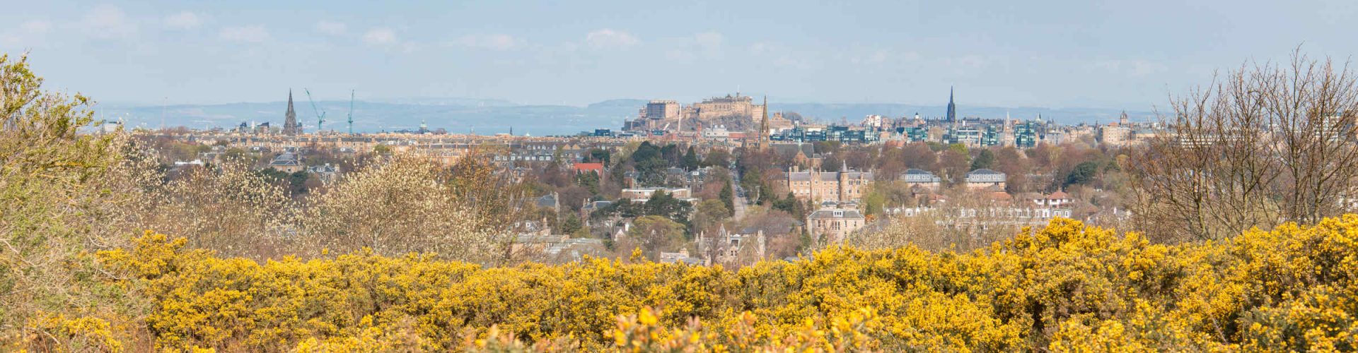 View over Edinburgh from Blackford Hill