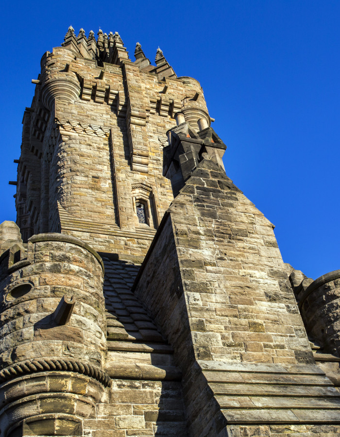 Close up of the National Wallace Monument in Stirling