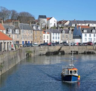 Pittenweem Harbour in fishing village, Fife